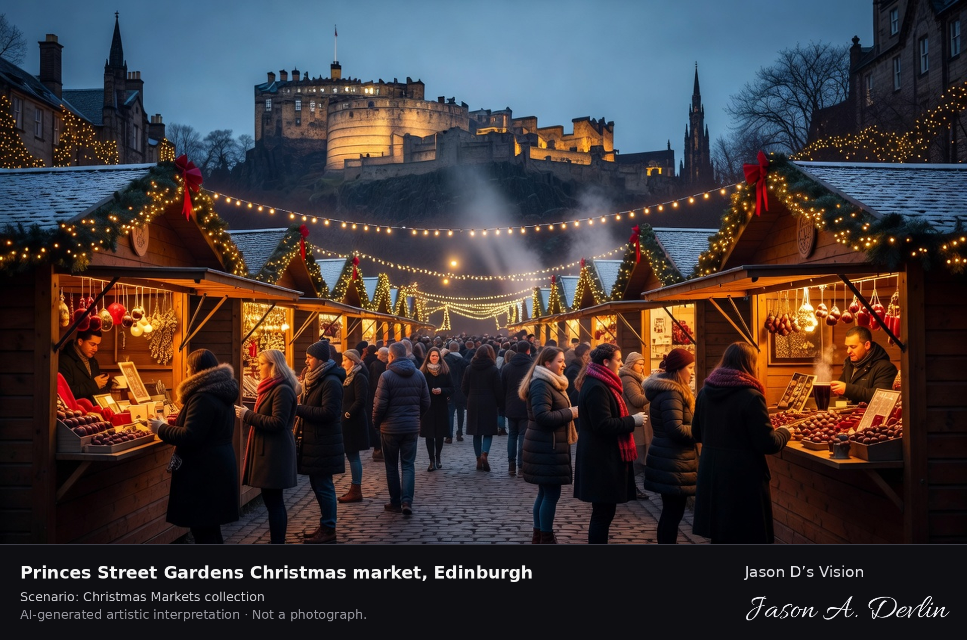 Princes Street Gardens Christmas market, Edinburgh